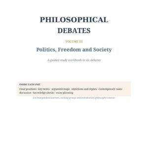 Philosophical Debates Volume III: Politics, Freedom and Society cover